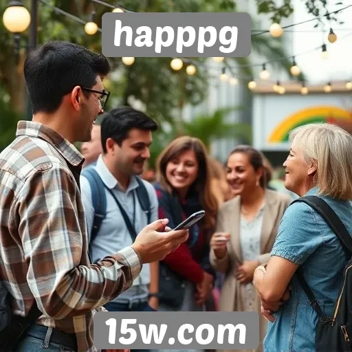 Exploração das funcionalidades sociais do site happpg