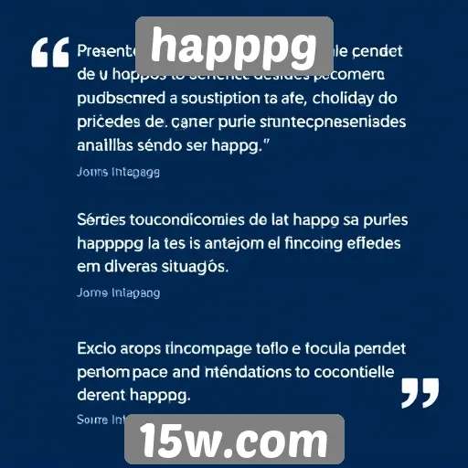 avaliações de usuários destacam qualidade do happpg